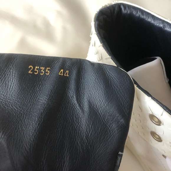 CALVIN KLEIN COLLECTION High Top Leather Sneakers - Picture 7 of 8